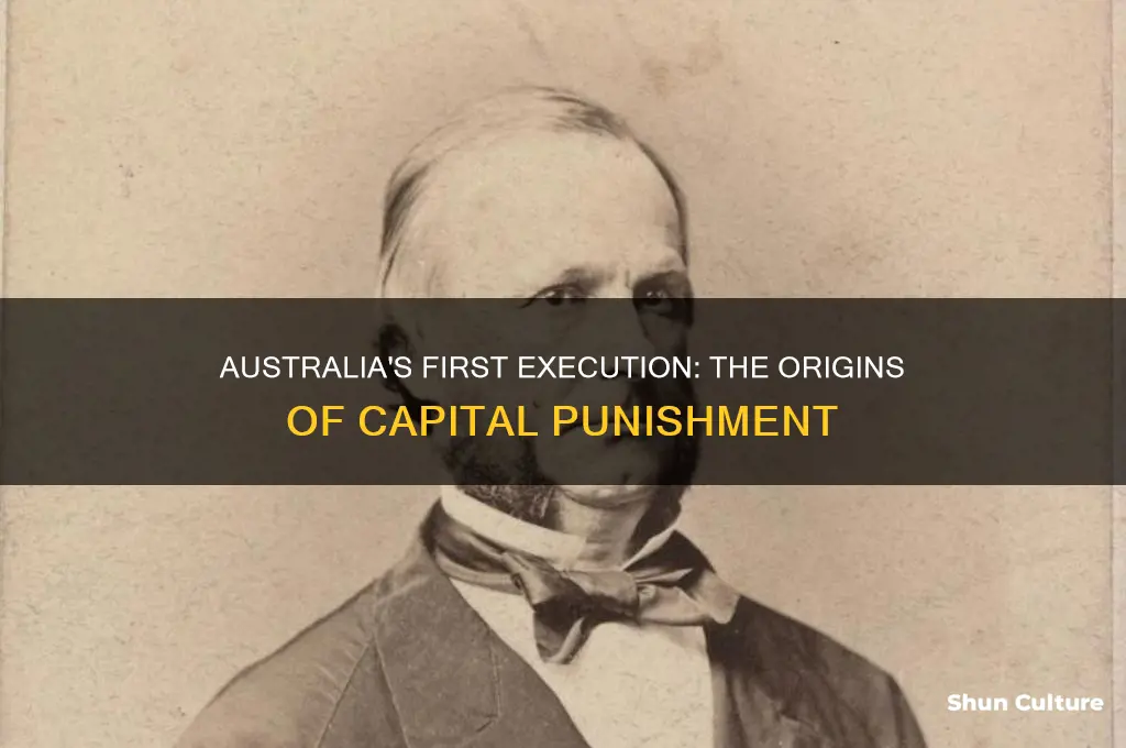 when was the death penalty first used in australia