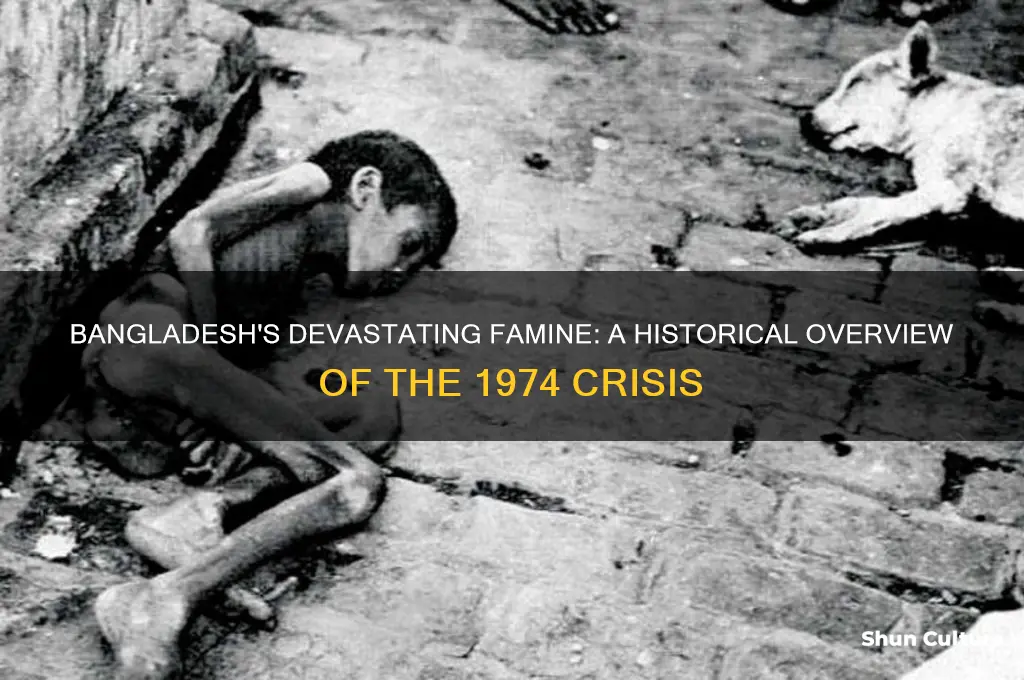 when was the famine in bangladesh