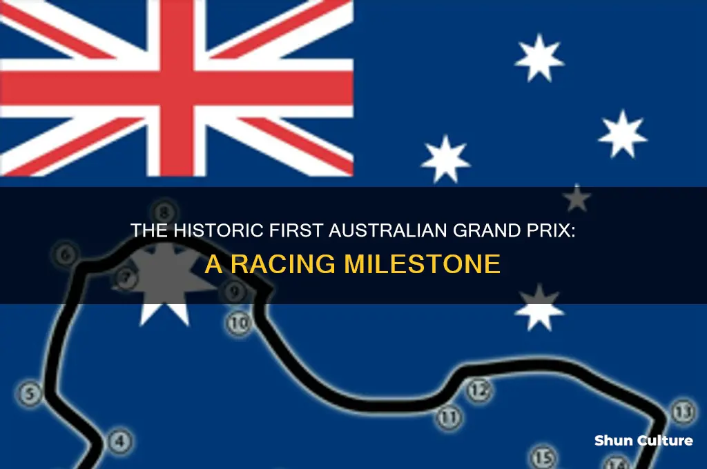 when was the first australian grand prix