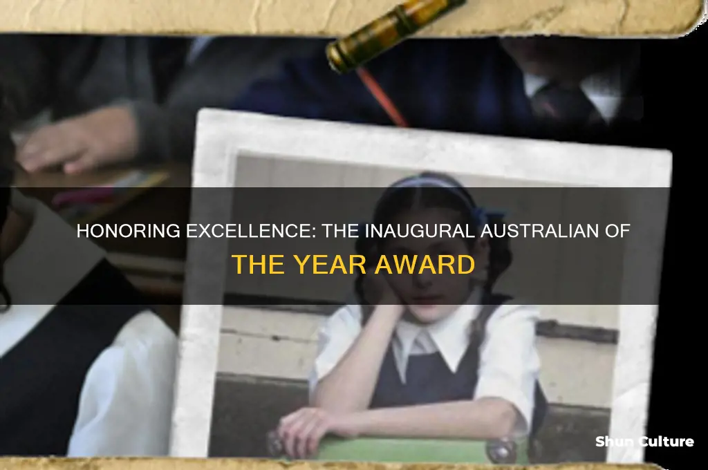 when was the first australian of the year awarded