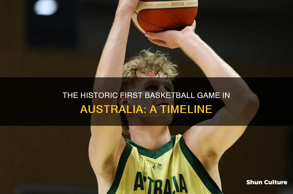 when was the first basketball game played in australia