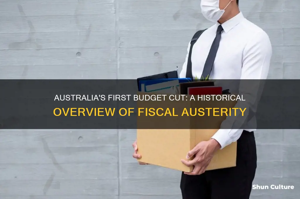 when was the first budget cut in australia