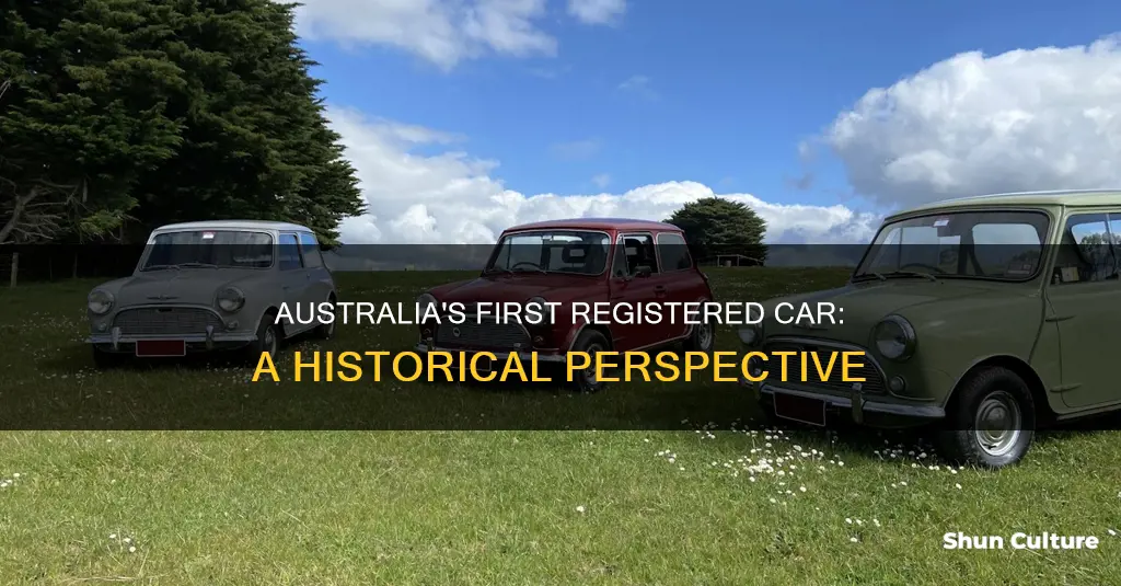 when was the first car registered in australia