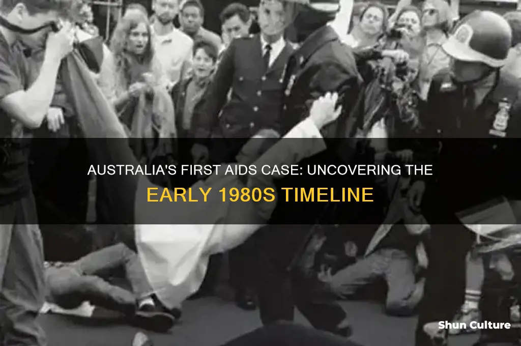 when was the first case of aids in australia