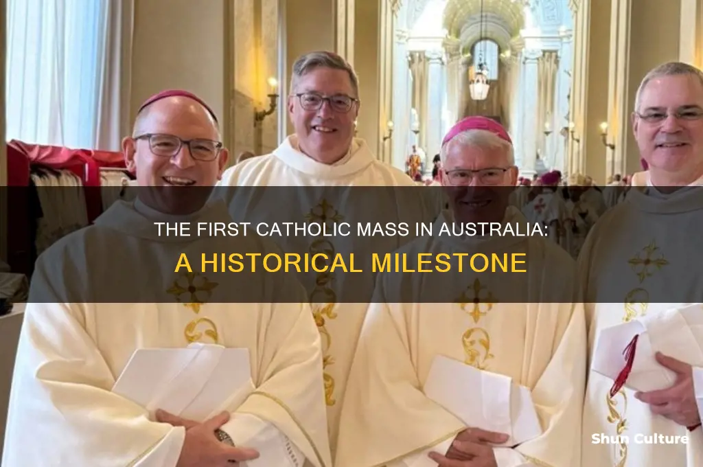 when was the first catholic mass in australia