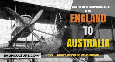 Pioneering Skies: England to Australia's First Commercial Flight