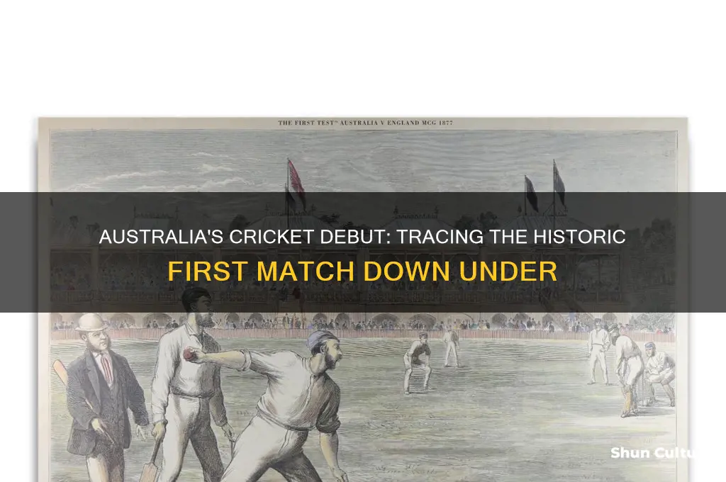 when was the first cricket match played in australia