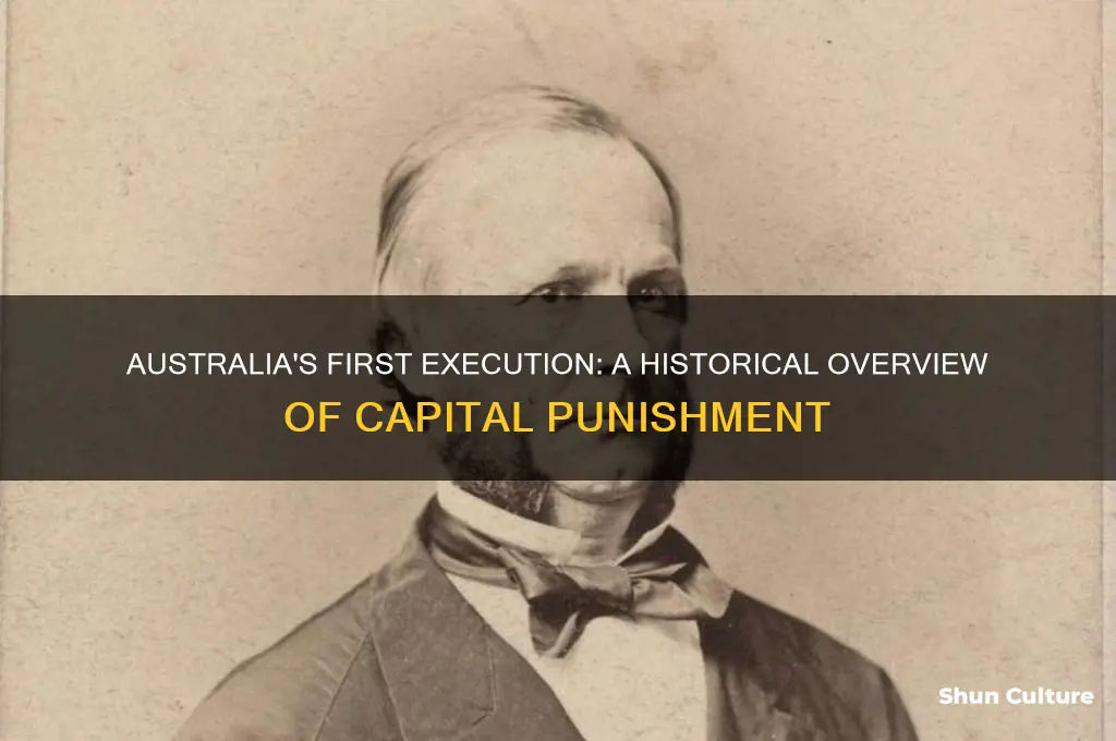 when was the first execution in australia