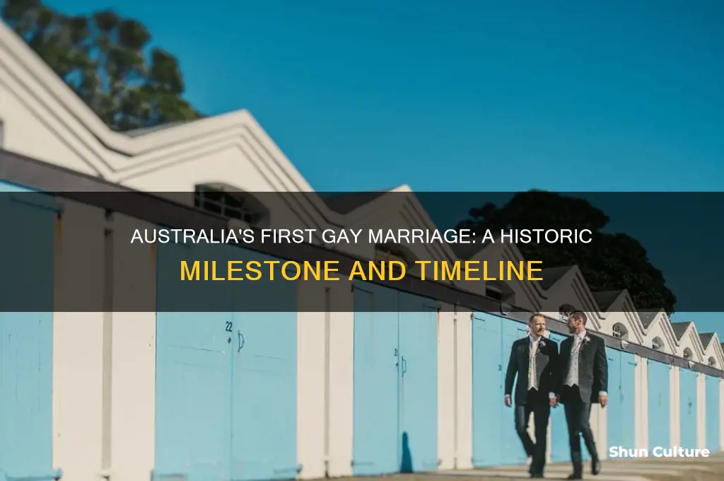 when was the first gay marriage in australia