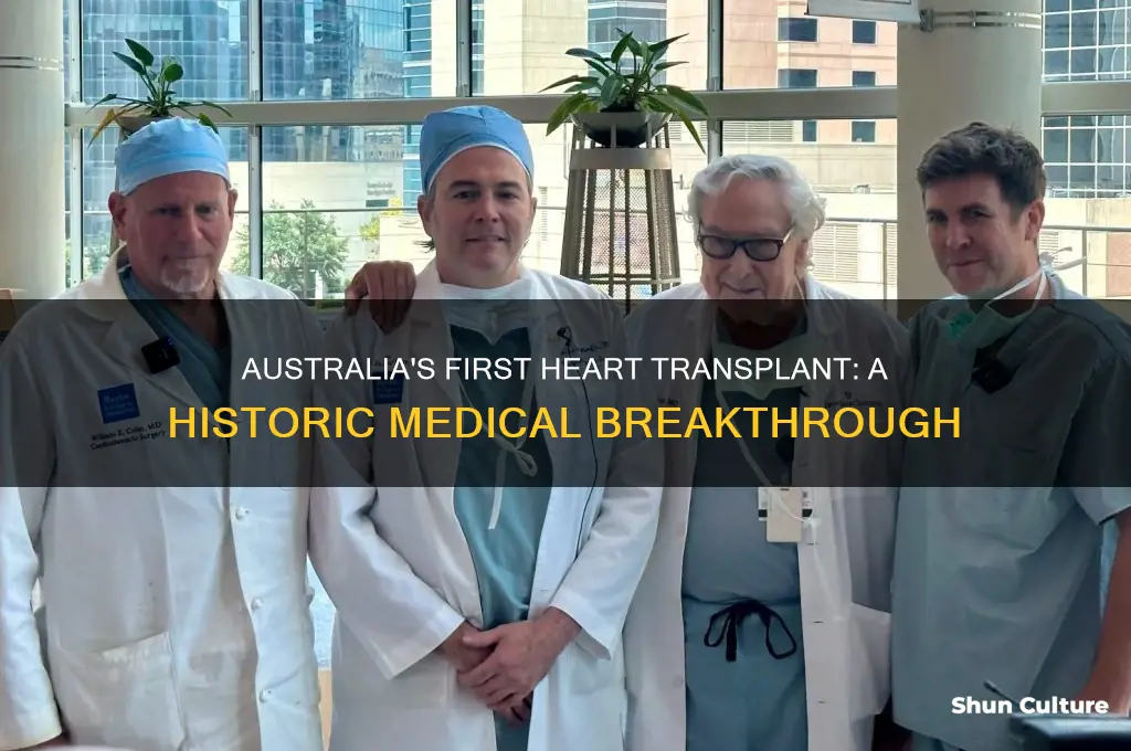 when was the first heart transplant in australia