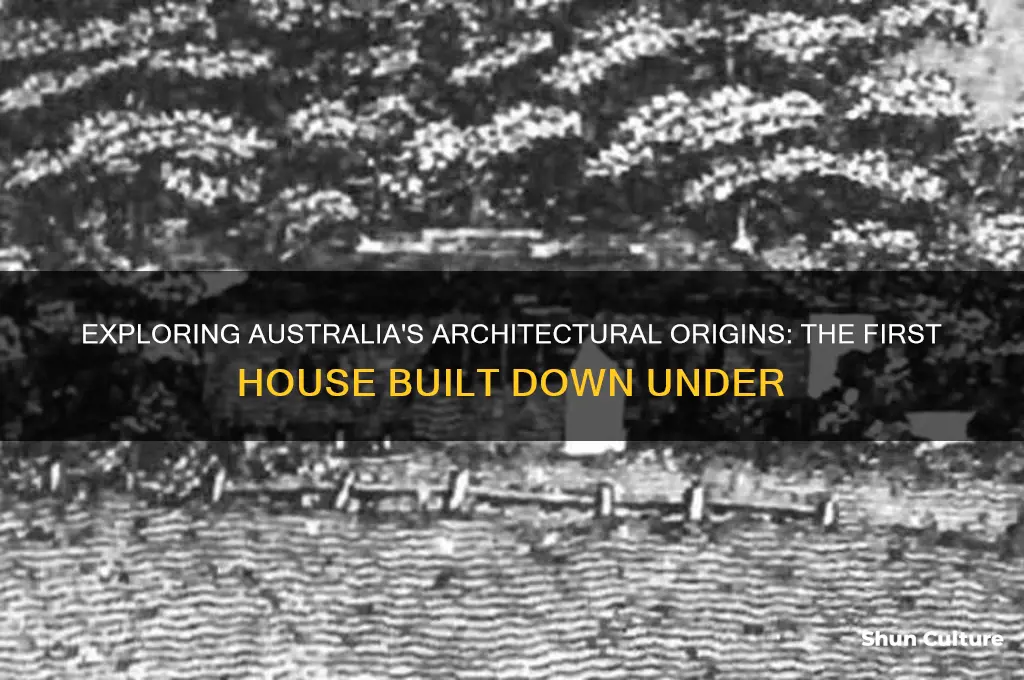 when was the first house built in australia