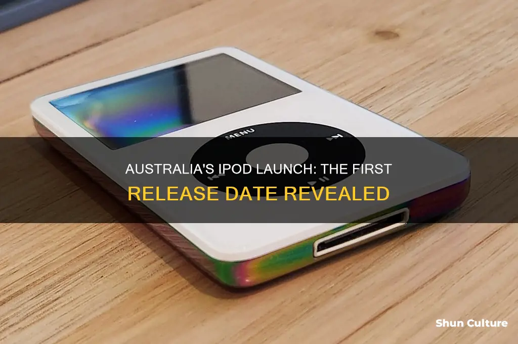 when was the first ipod released in australia
