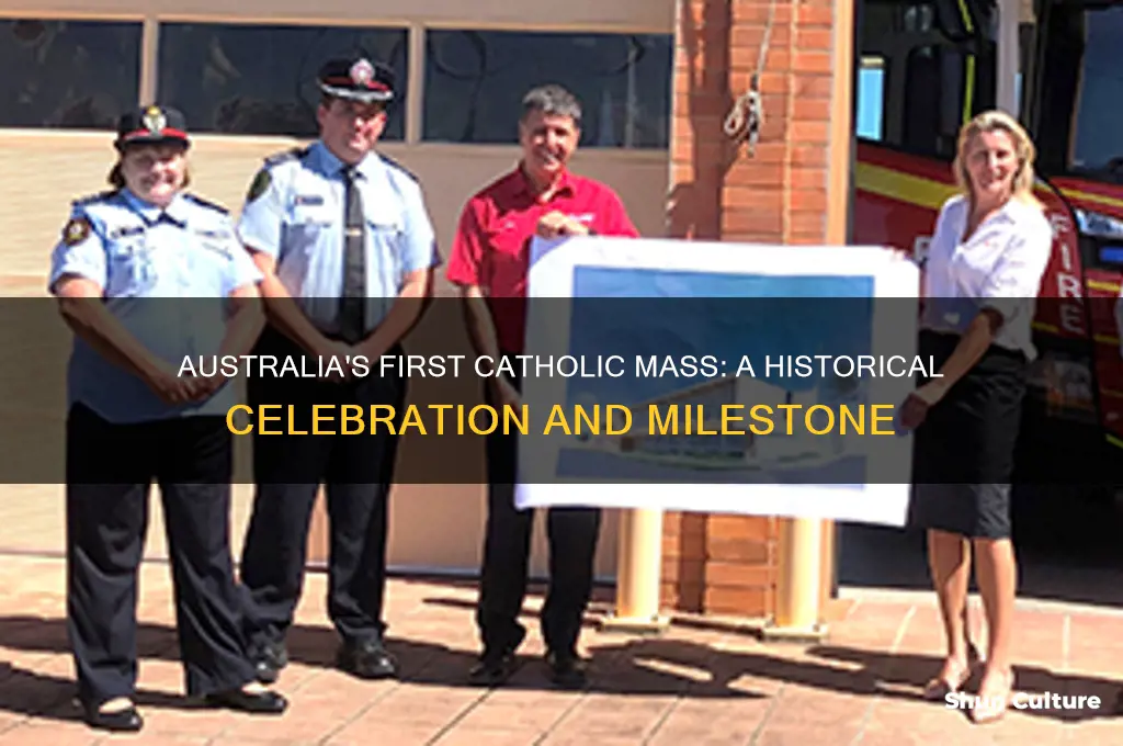 when was the first mass celebrated in australia