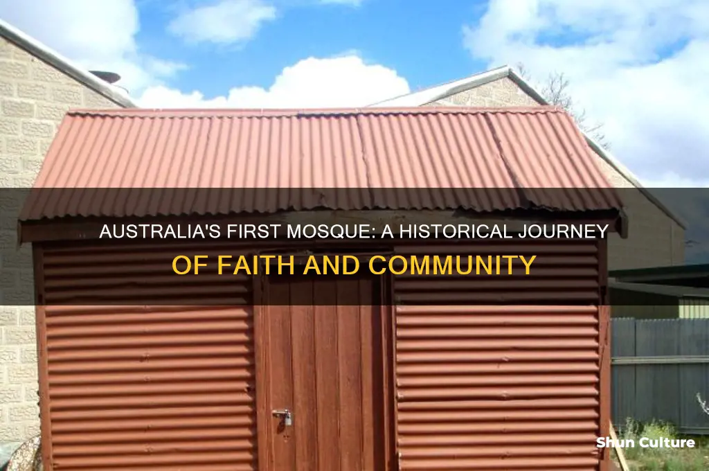 when was the first mosque built in australia