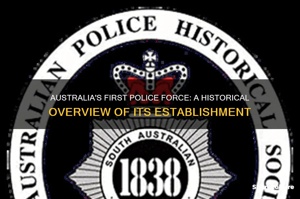 when was the first police force established in australia