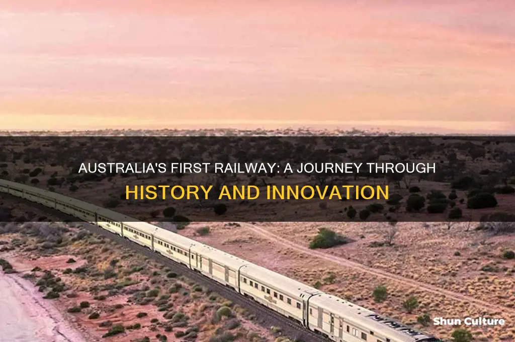 when was the first railway built in australia