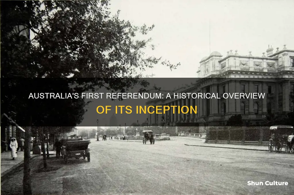 when was the first referendum held in australia