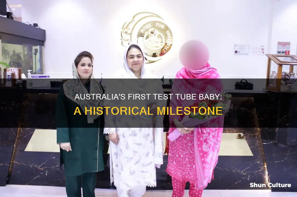 when was the first test tube baby born in australia