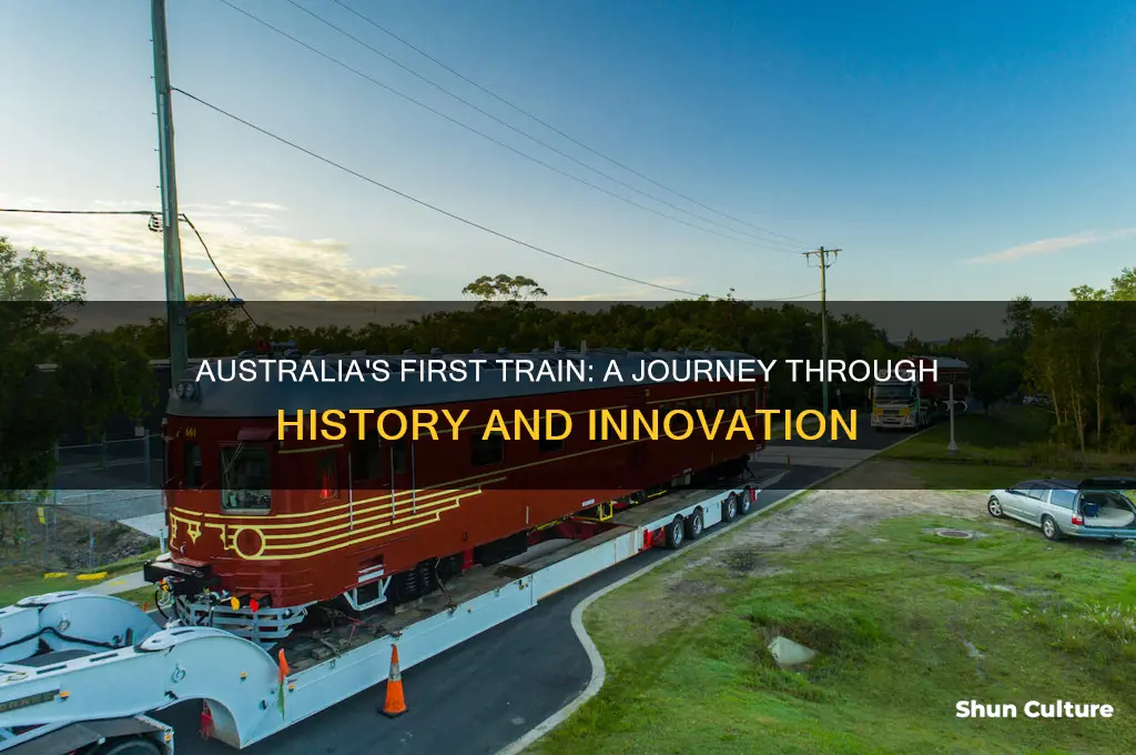 when was the first train invented in australia