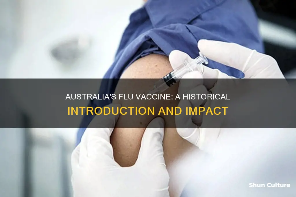 when was the flu vaccine first introduced in australia