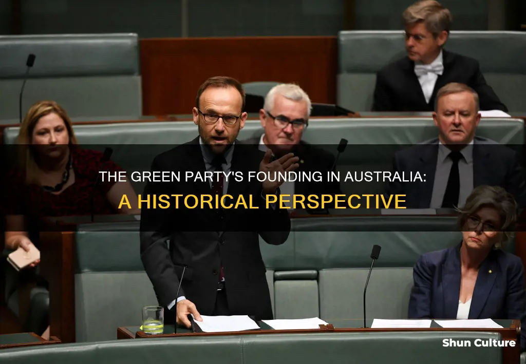 when was the green party founded australia