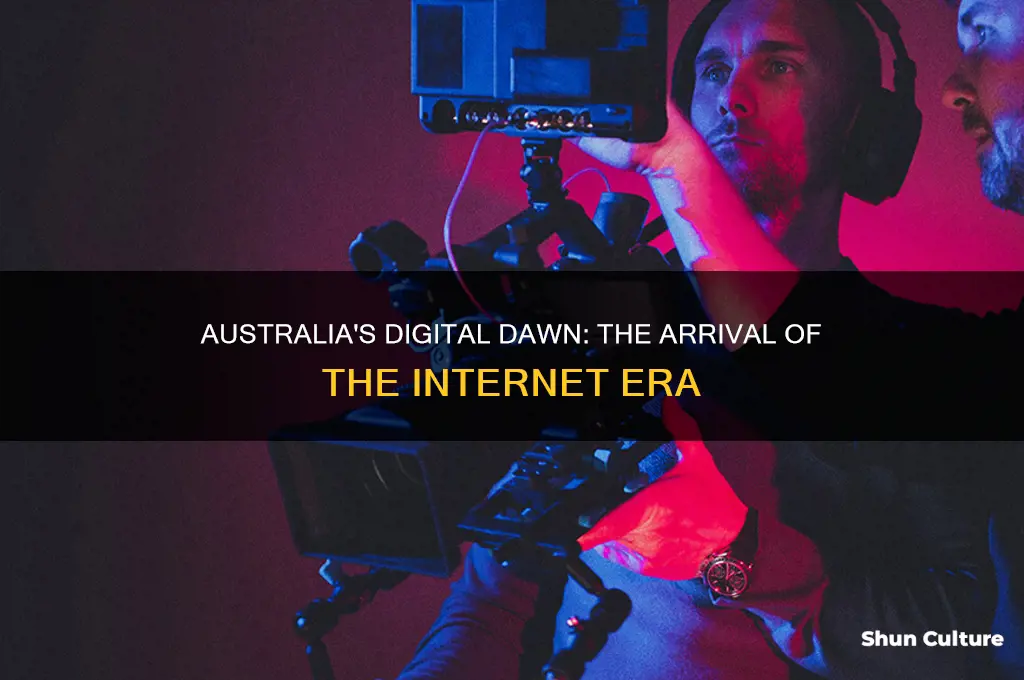 when was the internet first introduced in australia