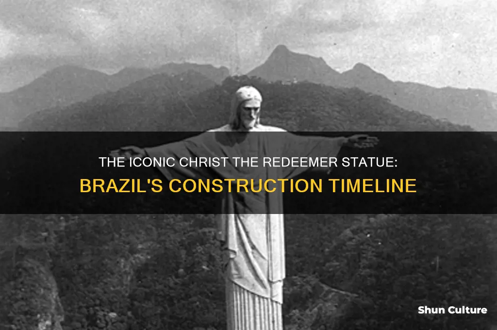 when was the jesus statue in brazil built