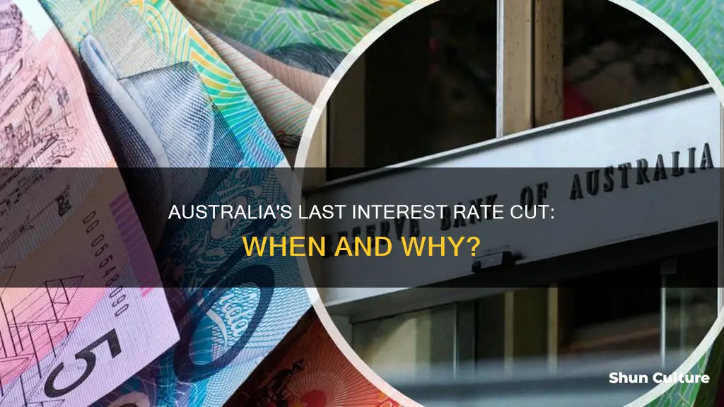 when was the last interet rate cut in australia