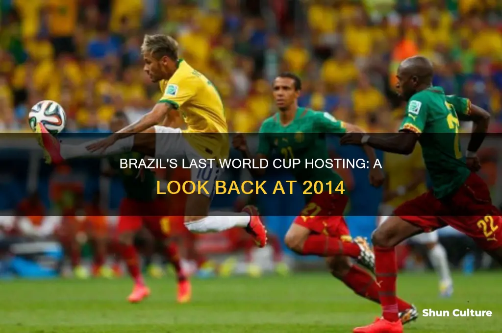 when was the last time brazil hosted the world cup