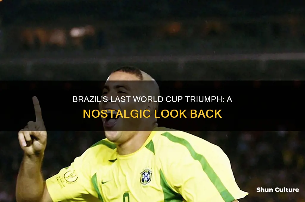 when was the last time brazil won the world cup