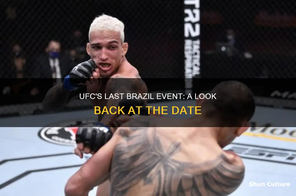 when was the last time ufc was in brazil