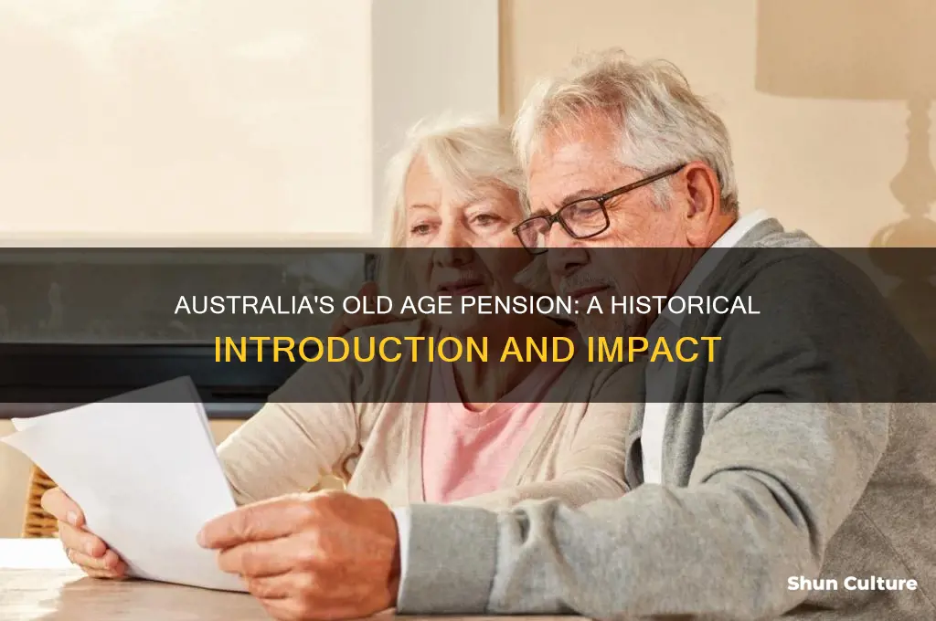 when was the old age pension first introduced in australia