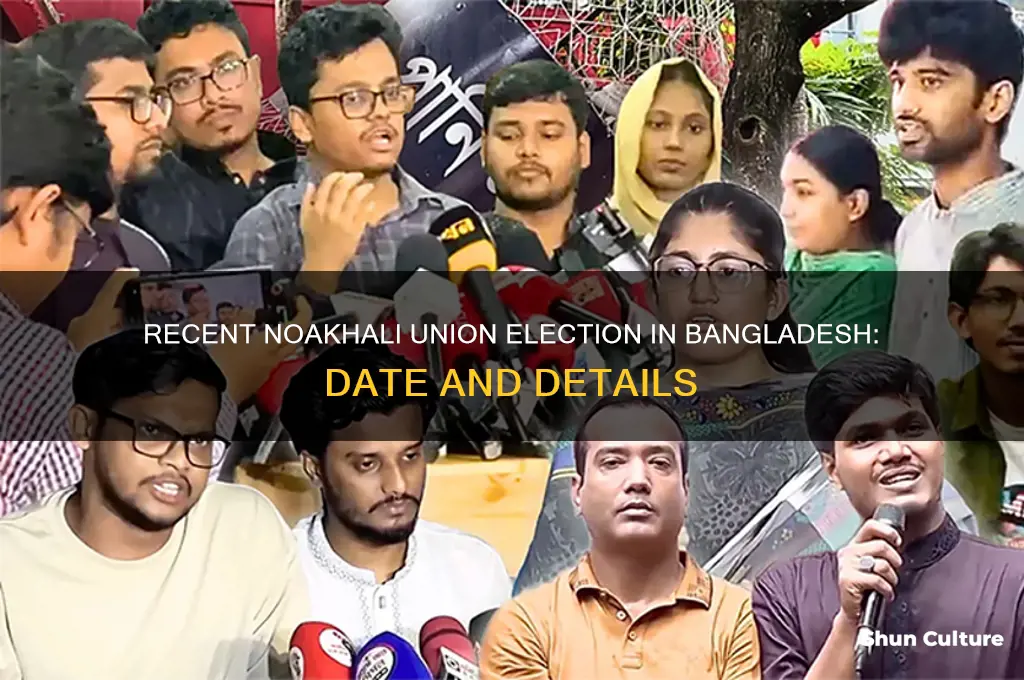 when was the recent union election in noakhali bangladesh