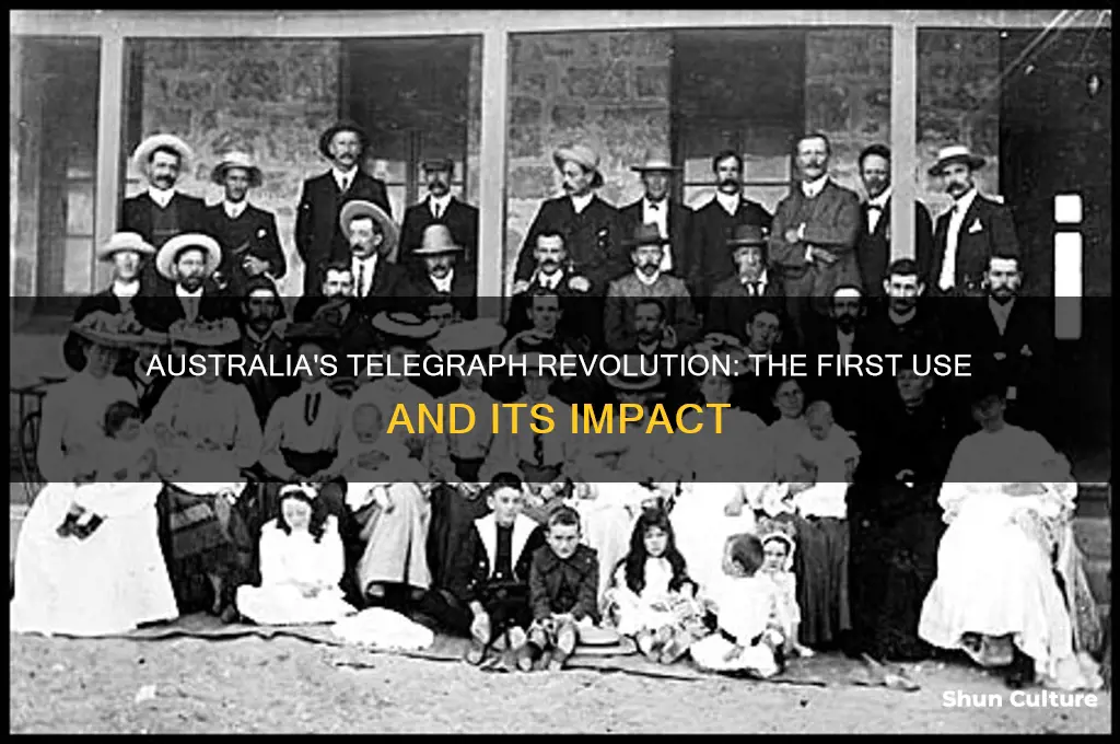 when was the telegraph first used in australia