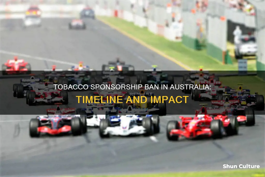 when was tobacco sponsorship banned in australia