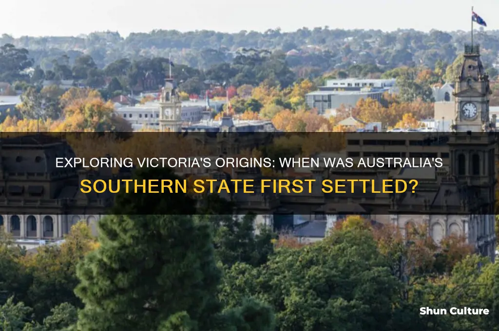 when was victoria australia first settled