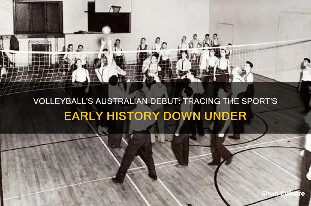 when was volleyball first played in australia