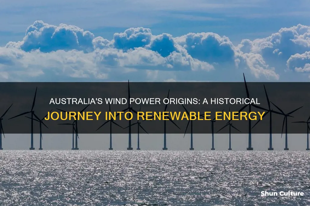 when was wind power first used in australia