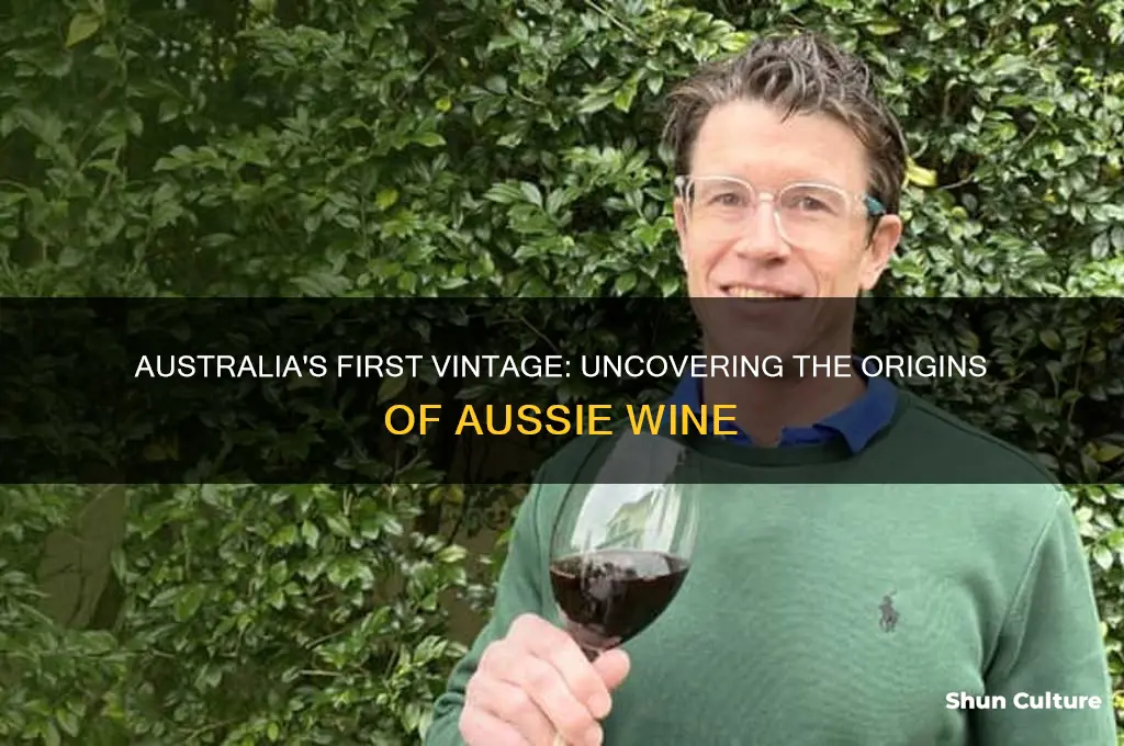 when was wine first made in australia
