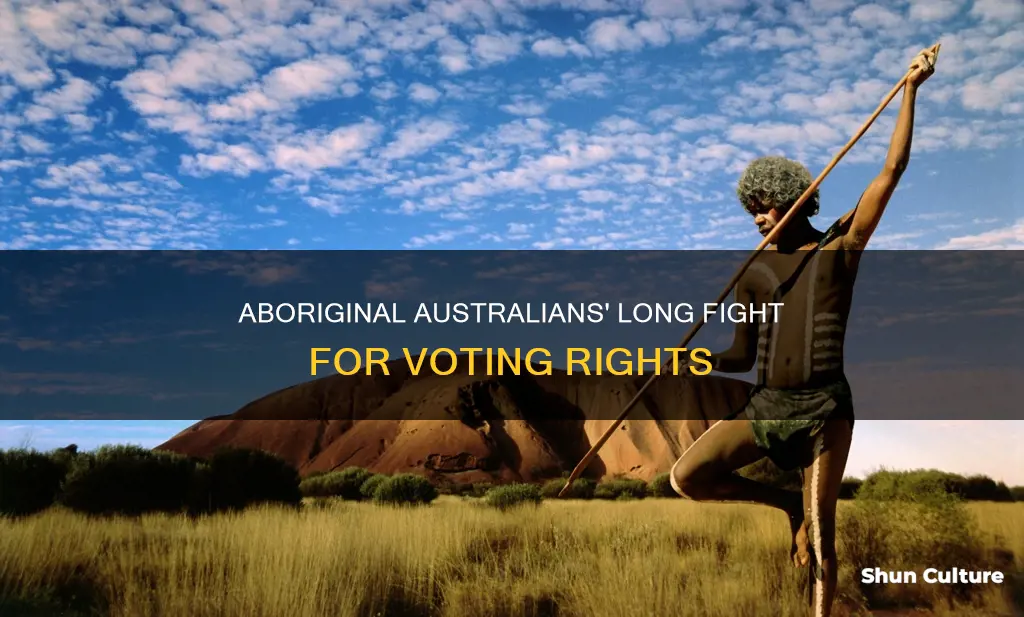when were aboriginal people given the vote in australia