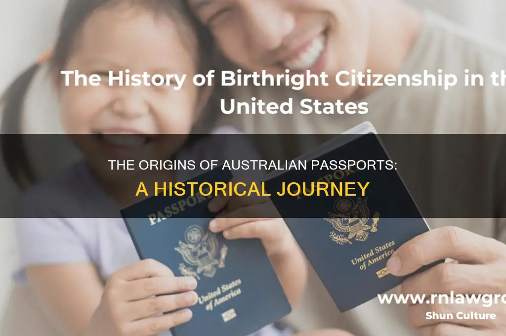 when were australian passports first issued