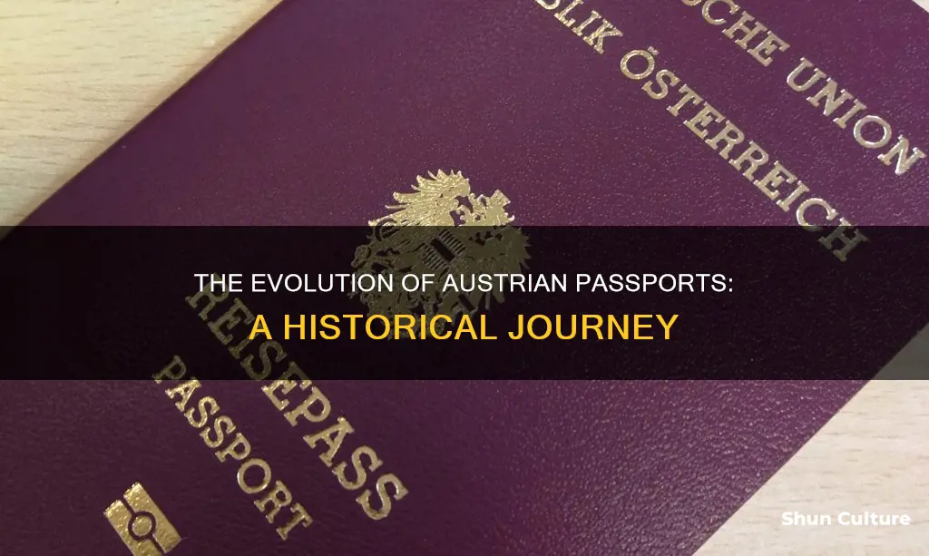 when were austrian passports invented