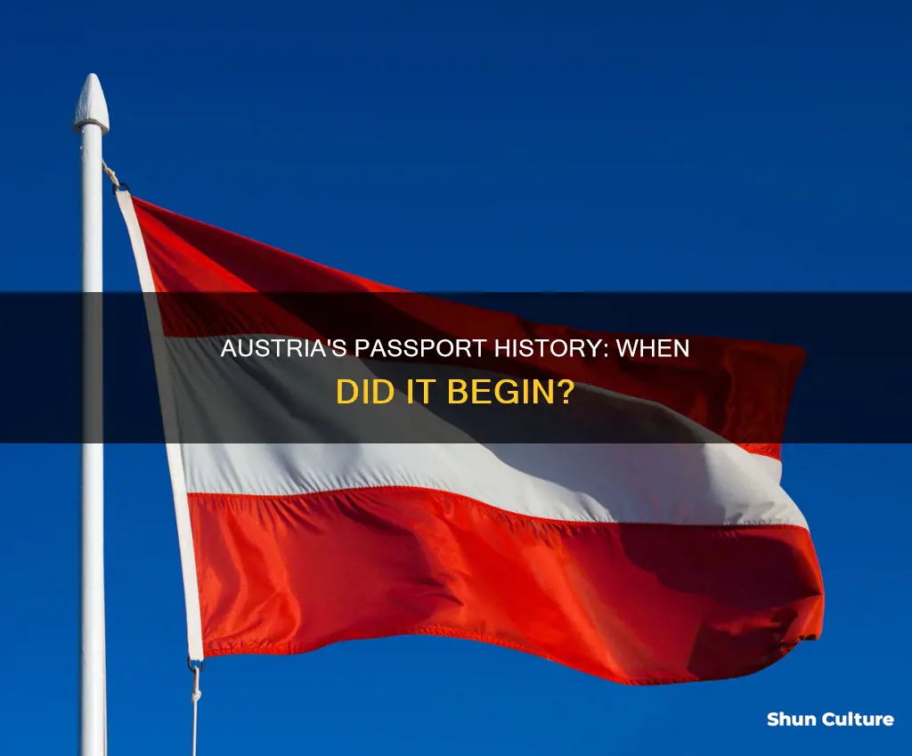 when were austrian passports invented