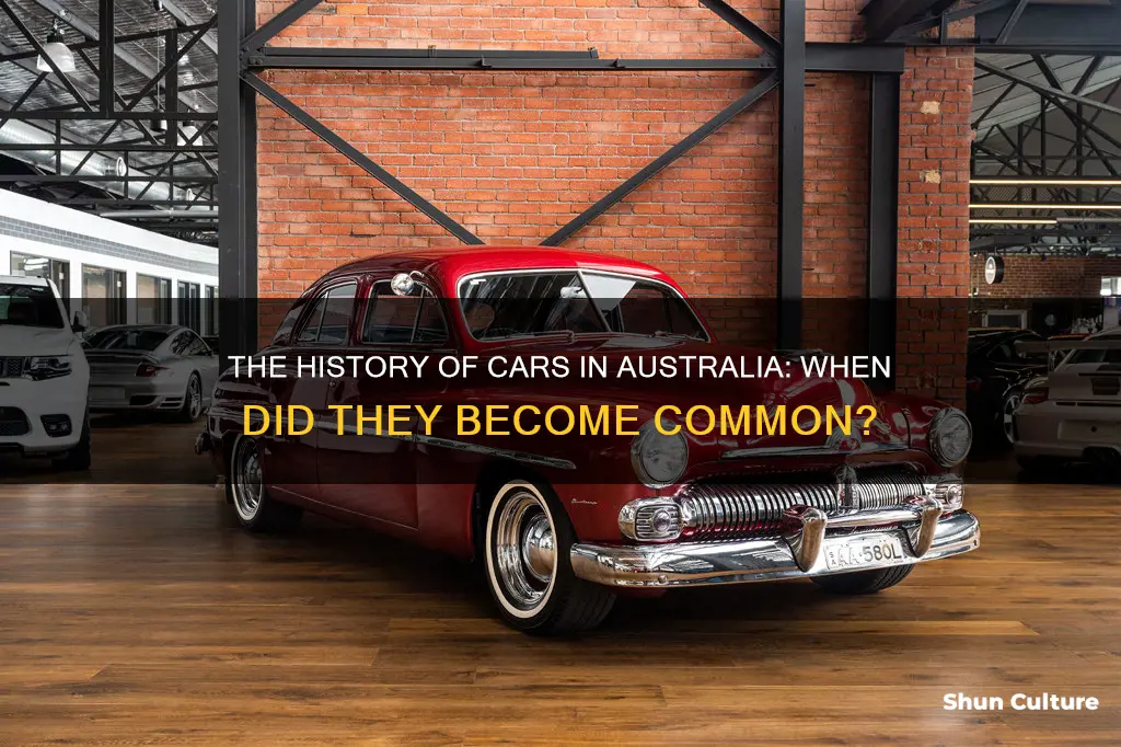 when were cars common in australia
