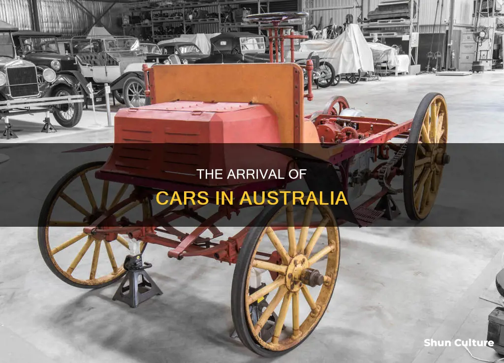 when were cars first introduced to australia