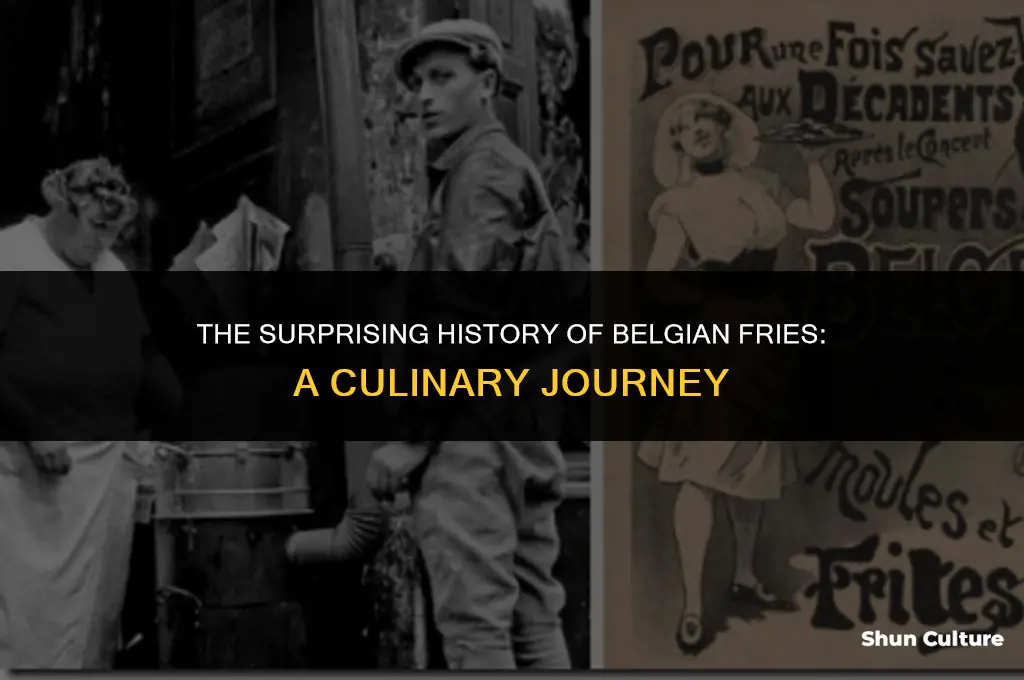 when were fries invented in belgium
