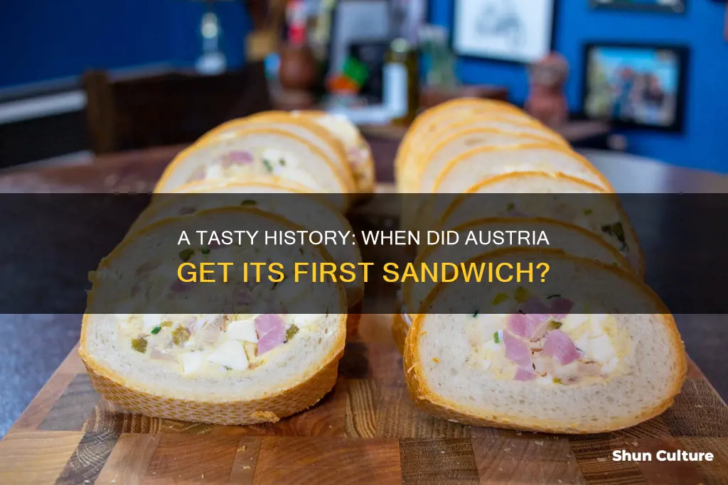 when were sandwiches invented in austria