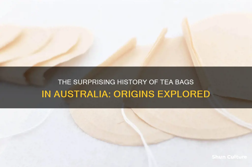 when were tea bags first used in australia
