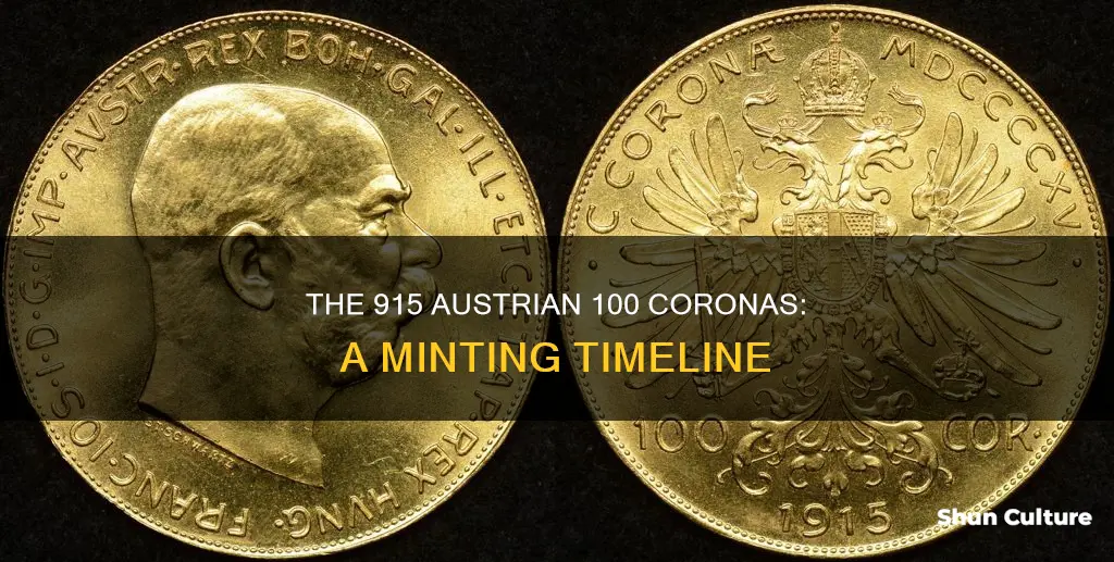 when were the 915 austrian 100 coronas minted