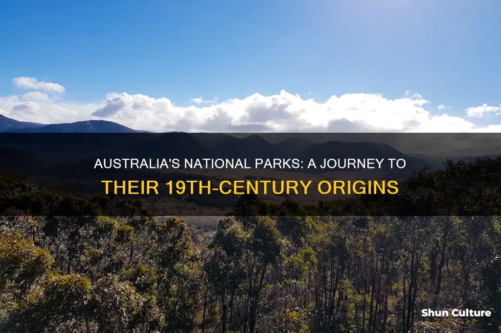 when were the first national parks established in australia